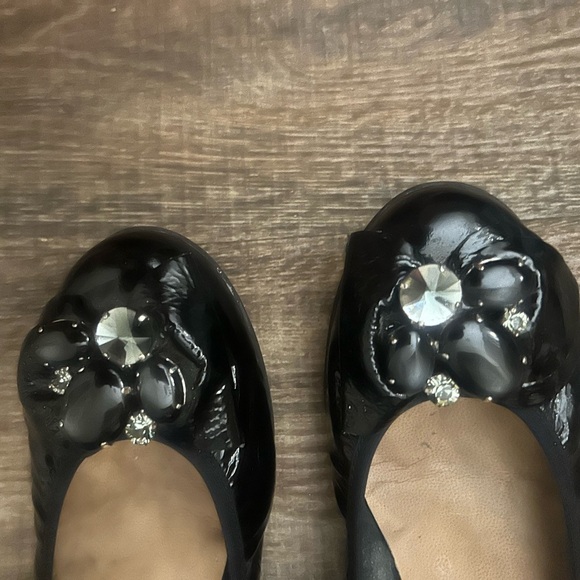 Wonders 7.5 near new/perfect condition ballet heel with flower embellishments - Picture 10 of 13